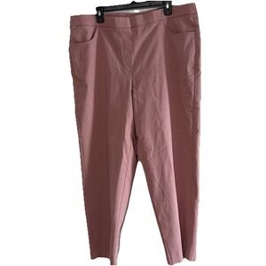 Alfred Dunner Allure Sz 18W Mauve Super Stretch Tummy Control